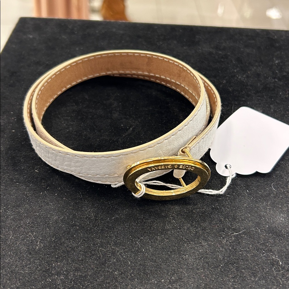 White & Gold Dolce & Gabbana Belt